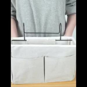 Bunk Bed Hanging Organiser Bedside Storage Bag Bed Rail storage organiser for Books Dormitory