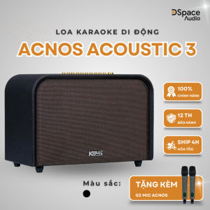 [Tặng dây kết nối TV] Loa karaoke Acnos Acoustic 3. Tặng kèm 2 micro mới 100% bảo hành chính hãng