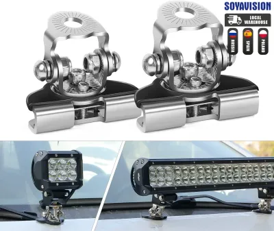 WACA ขายึดสปอร์ตไลท์ สแตนเลส เมาส์หนีบกระโปรงรถ Hood LED ขาจับไฟสปอร์ตไลท์ ขายึดไฟ ขายึด ขาจับไฟ เมาส์ยึดไฟสปอร์ตไลท์ เมาส์ยึด ไฟLED (1ชิ้น) ไฟสปอร์ตไลท หลอดไฟ ไฟโปรเจคเตอร์ อุปกรณ์แต่งรถ ไฟสปอร์ตไลท์ ของแต่งรถยนต์