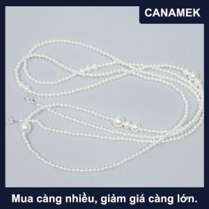 【CANAMEK】 Thời trang giả ngọc trai eo chuỗi phụ nữ với váy phụ Áo len nhiều lớp ngọc trai eo chuỗi phụ nữ đơn giản Vòng hạt chuỗi cơ thể chuỗi