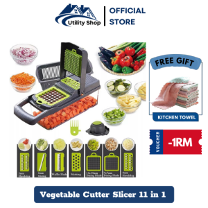 11 in 1 Multifunction Mandoline Slicer Vegetable Slicer Cutter Kitchen Vegetable Slicer Graters and Cutter