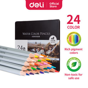 Deli Pensil Warna 24/36/48/72 Warna tidak beracun dapat dicuci dan teknologi hybrid 652X 656X