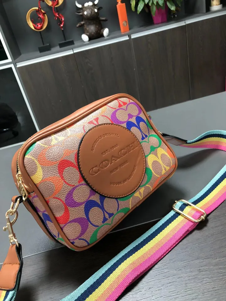 Coach purse hot sale rainbow colors