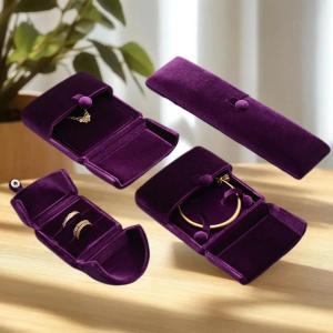 [fenggongshuode] Đám Cưới Hộp Nhẫn Đóng Cửa Từ Cặp Sang Trọng Hộp Nhẫn Cho Bông Tai Dây Chuyền Vòng Tay Chủ Lưu Trữ Đồ Trang Sức Hộp