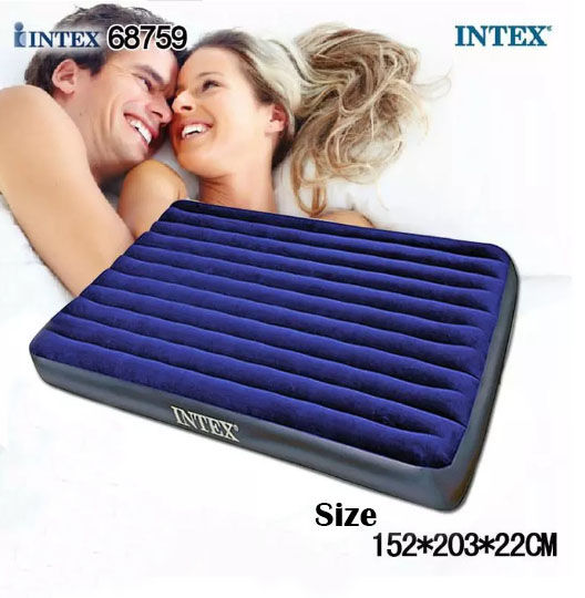 INTEX 68759 1.52 Meter Inflatable Air Bed Mattress Queen Size With 2in