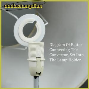 [Duola] 10ชิ้น E27 E14โคมไฟโป๊ะแสงสีซ็อกเก็ตลดแหวนเครื่องซักผ้า