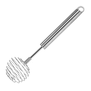 Manual Eggs Whisk Rotating Push Mixer Stirrer Stainless Steel Spirals Spring Whisk Handheld Butter Eggs Mixer Easy to Use
