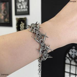 [COD] ZNPNXN Punk Grunge Rock Bracelet Cool Niche Bracelet Goth Charm Jewelry Hip Hop Accessories