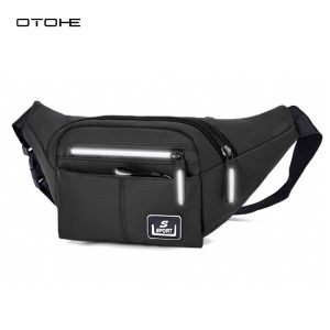 OTOHE Sports Waist Bag Mens Chest Bag Waterproof Fitness Bag Large Capacity Casual Bag Phone Bag Outdoor Fitness Bag Travel Bag Business Bag