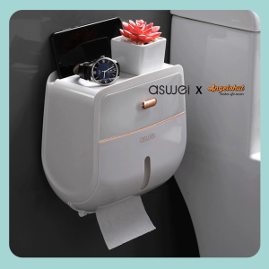ASWEI A75ZJH Double-Deck Bathroom Tissue Box - Kotak Tisu Kamar Mandi Dua Tingkat