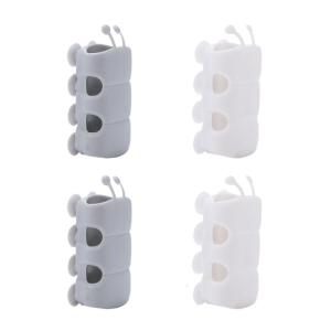 4Pcs Silicone Shower Head Holder Wall Mount Shower Head Storage Shelf Rack Reusable Stand Suction Cup Shower Bracket