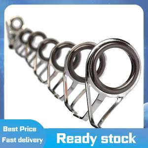 Sports🚴🏻‍♀️ 4 cái bộ Câu Cá Giải Quyết Thép Không Gỉ Sửa Chữa Kit Set Cần Câu Hướng Dẫn Vòng Tip Câu Cá Vòng Tròn Vòng Mắt Hướng Dẫn Vòng Dây Vòng