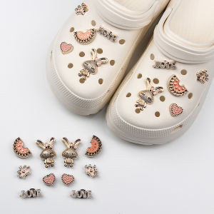 Crocs Jibbitz Charms Shoe Flower DIY Decoration Cute 3D Rabbit Detachable Shoe Buckle Clogs Decoration for Crocs