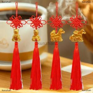 [COD] kunzhan 2026 Year Of The Horse Wall Hanging Ornament Chinese New Year Red Gold Lucky Decoration Housewarming Gifts