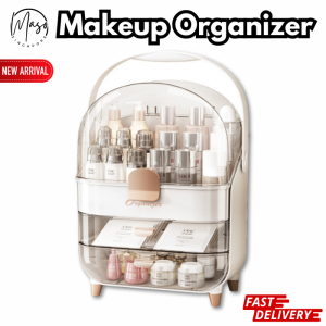 Makeup Organizer Rack with Drawers -  Cosmetic Display Case for Vanity Dresser Countertop