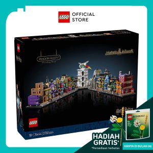 LEGO Harry Potter 76444 Diagon Alley Wizarding Shops (2750 Pieces) Mainan Toys Bricks