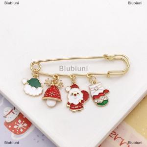 [COD] Biubiuni Giáng sinh loạt Kim Loại trâm cài phim hoạt hình Santa Claus phù hiệu quần áo phụ kiện giáng sinh Quà Tặng pins