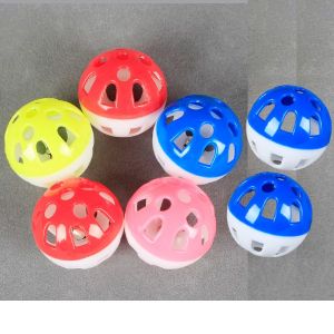 ⚽Ready Stock⚽ Small Colourful fun bell ball for Cat & Dog Toy Kucing Mainan Bola 3.8CM