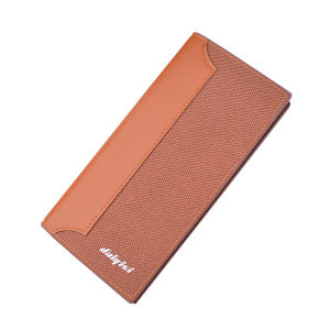 Daiqisi Dompet Panjang Lipat Pria Wanita 3308-3 Muat Banyak Kartu Bahan Kulit Sintetis Tebal