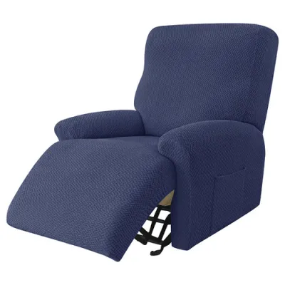 Sofa Recliner คลุมปลอกหมอนอิงโซฟาเก้าอี้พักผ่อนสีทึบ1/2/3/4ที่นั่งโซฟาเนื้อใบไม้กันน้ำ