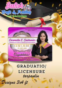 Affordable Graduation/Licensure Tarpaulin - Ideal for Special Event Coverage with Practical Design
