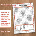 [New Model]2026 Big Book for Finding Words, Large Print Adult Word Puzzle Game Book, Contains 600 New Words Brain Training Activity Book. 