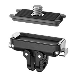 แผ่นแปะจานปลดเร็ว1/2นิ้วฝาปิดด้านบนเป็นเหล็กทนทานสำหรับ Vloggers Photers อุปกรณ์ยึดกล้องอย่างรวดเร็ว