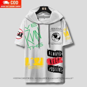 Baju Hoodie Kupluk Full Printing Distro Pria Catton Tebal Dewasa Terbaru 2024 Ukuran Jumbo Size XXL