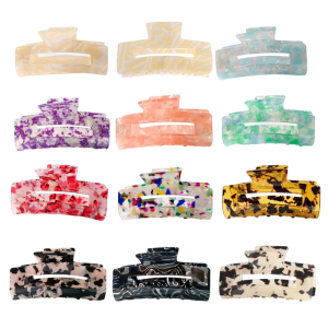 Nacreous Hair Clip Large Hair Claw Clip Fashion Hair Adornment Holder Colorful Barrettes Hair Styling Tool Ornaments