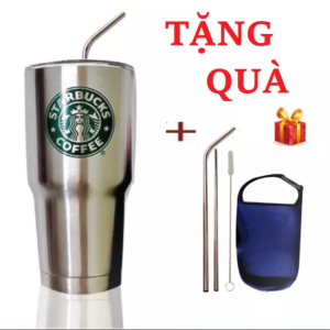 Ly Giữ Nhiệt ThaiLand 900ml Bằng Inox giữ nóng và lạnh đều được - Tặng Kèm Túi Đựng và Óng Hút Inox Cao Cấp (Giao Mẫu Ngẫu Nhiên)