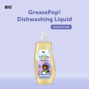BIG+ GreasePop! Dishwashing Liquid (600g) Instant Degrease Odor Removal Gentle Formula Anti-Bact Sabun Basuh Cuci Pinggan