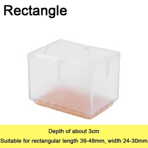 4/20 cái phích cắm đồ bảo vệ sàn gỗ trong suốt bao gồm chống trượt nút bọc chân ghế bàn đồ nội thất chống trầy xước miếng đệm không ồn ào