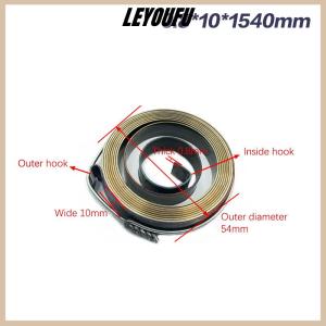 LEYOUFU 1Pc 0.7-1.5 Thickness 680-1540mm Length Spiral Flat Wire Torsion Spring Constant Force Extension Springs Bench Drill Scroll Spring