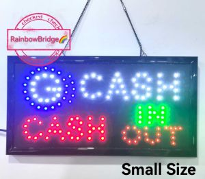 RAINBOW BRIDGE LED SIGNAGE G-CASH CASH IN OUT (2024 New-Small-Large) #SIZE: W48cm & W60cm BIG #8811