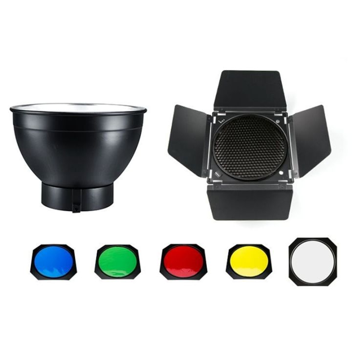 Barn Door Reflector Honeycomb Grid 4 Color Filter Set for BD-04 Flash ...