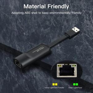 อะแดปเตอร์แลนกิกะบิต USB3.0 RJ45ความเร็ว1000Mbps ความเร็วสูงอีเทอร์เน็ตสำหรับอุปกรณ์หลายเครื่อง