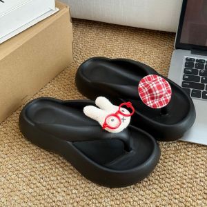 [Free Shipping] Cute And Fashionable Cartoon Miffy Rabbit Soft-Soled EVA Thick-Soled Flip-Flops For Women Suitable For Outdoor Wear In Summer Non-Slip Sandals