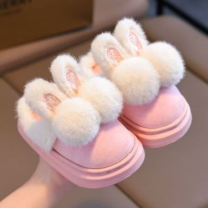 ZEEMIN 2024 Childrens Winter Baotou Cartoon EVA Cotton Slippers Boys And Girls Soft Sole Non Slip Plush Warm Lightweight Home Slipper