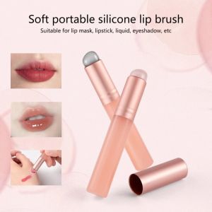 SG Stock Silicone Lip Brush Round Head Lipstick Smudge Applicator Multi Functional Makeup Brush Beauty Tool