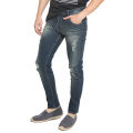 2nd Red Jeans Legend Sobek Slim Fit Bagus Terlaris Warna Abu Tua 133261. 