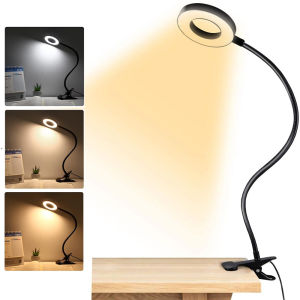 360° Flexible 48 LEDs Desk Lamp Clip USB Book Light Bedside Eye Protection Gooseneck Reading Light Brightness Adjustable 3 Level2026