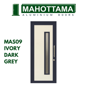 MAHOTTAMA - Pintu Kamar Mandi / Tidur Rumah Utama Aluminium 90 x 215cm Rumah 1 Set Kusen Kunci Handle Engsel Bisa Custom Ukuran Geser / Sliding Door - MAS09