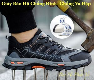 Giày Bảo Hộ Lao Động Siêu Nhẹ BD53 Mũi Composite-Đế Lót Kevlar Mũi Giày Chống Va Đập- Đế Chống Đinh-Chống Trơn-Tặng Tất