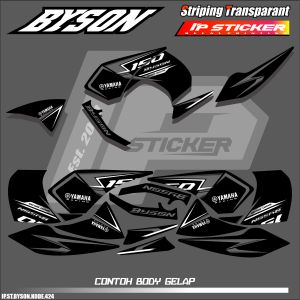 BYSON (COD) STIKER STRIPING MOTOR YAMAHA BYSON - STIKER LIST SIMPLE WARNA VARIASI DESAIN RACING IP.PROJECT HOLOGRAM DAN TRANSPARAN BISA COD IP.KODE-424