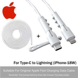 BlueWow Vỏ Bảo Vệ Bộ Sạc Phụ Kiện Cáp Silicon Vỏ Bảo Vệ Cáp Phích Cắm Sạc USB 18/20W Cho iPhone Bảo Vệ Dây Cáp USB
