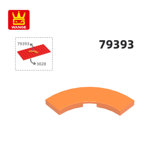 WANGE 79393 100g/210PCS  3 x 3 Curved 1/4 Ring  Building Blocks MOC Accessories Compatible with Brick Children Toys Gift Box