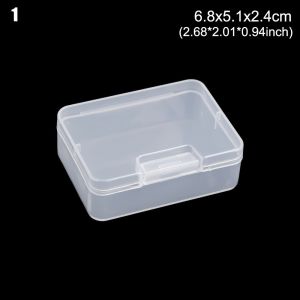 WCYC Small Plastic Clips Boxes Pill Storage Supply Craft Bead Holder Storage Box Jewelry Diamond Container
