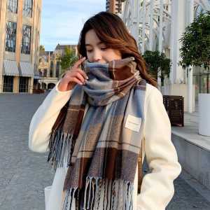 MAYSTAR Syal Korea Scarf Wool Cashmere Immitation Fashion Winter Autumn Musim Dingin Syal- 1