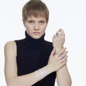 SWAROVSKI Luxury  Exquisite rose gold diamond bracelet S925 sterling silver womens fashion bracelet