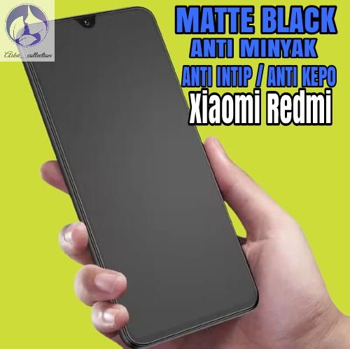 TEMPERED GLASS BLACK MATTE XIAOMI REDMI NOTE 12 PRO NOTE 12